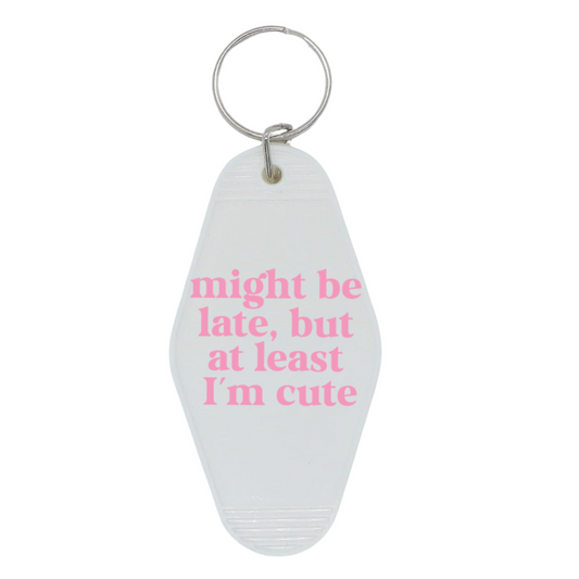 Might Be Late Motel Keychain