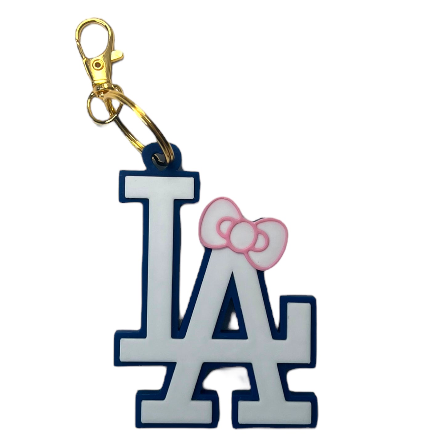 LA Baseball Keychain