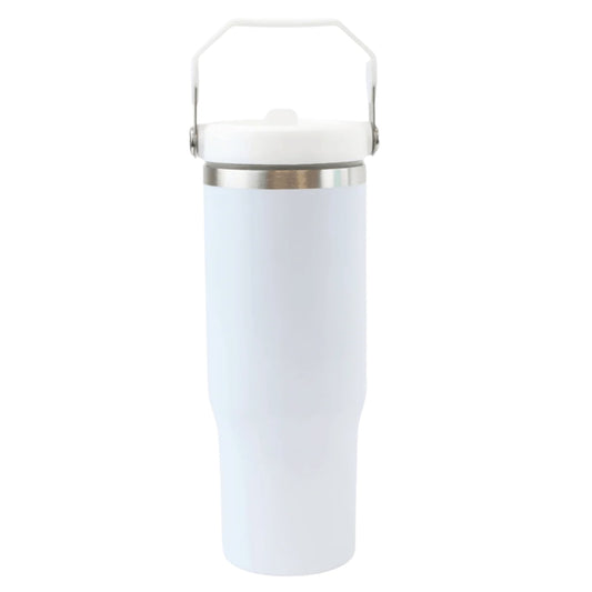 30 oz Sublimation Tumbler with Flip Straw Lid