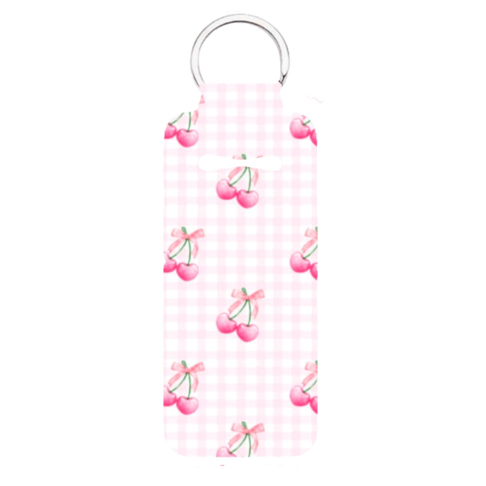 Coquette Cherries Lip Balm Keychain