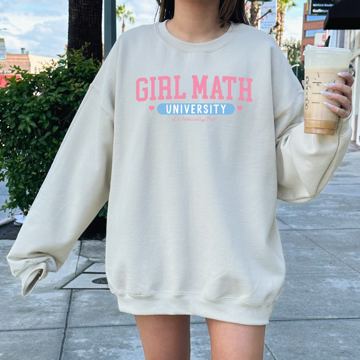 Girl Math University Crewneck