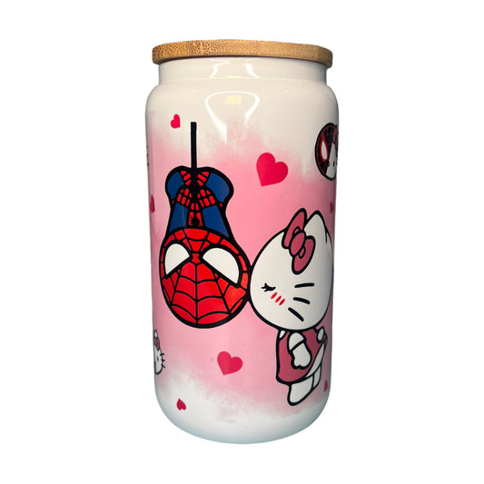HK Spider Man white cup